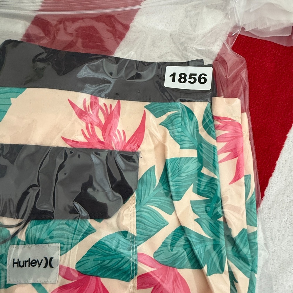Hurley Hanoi 20 Board Shorts Mens 32 Multi Tropical Floral Swim Wear Drawstring - Picture 7 of 7
